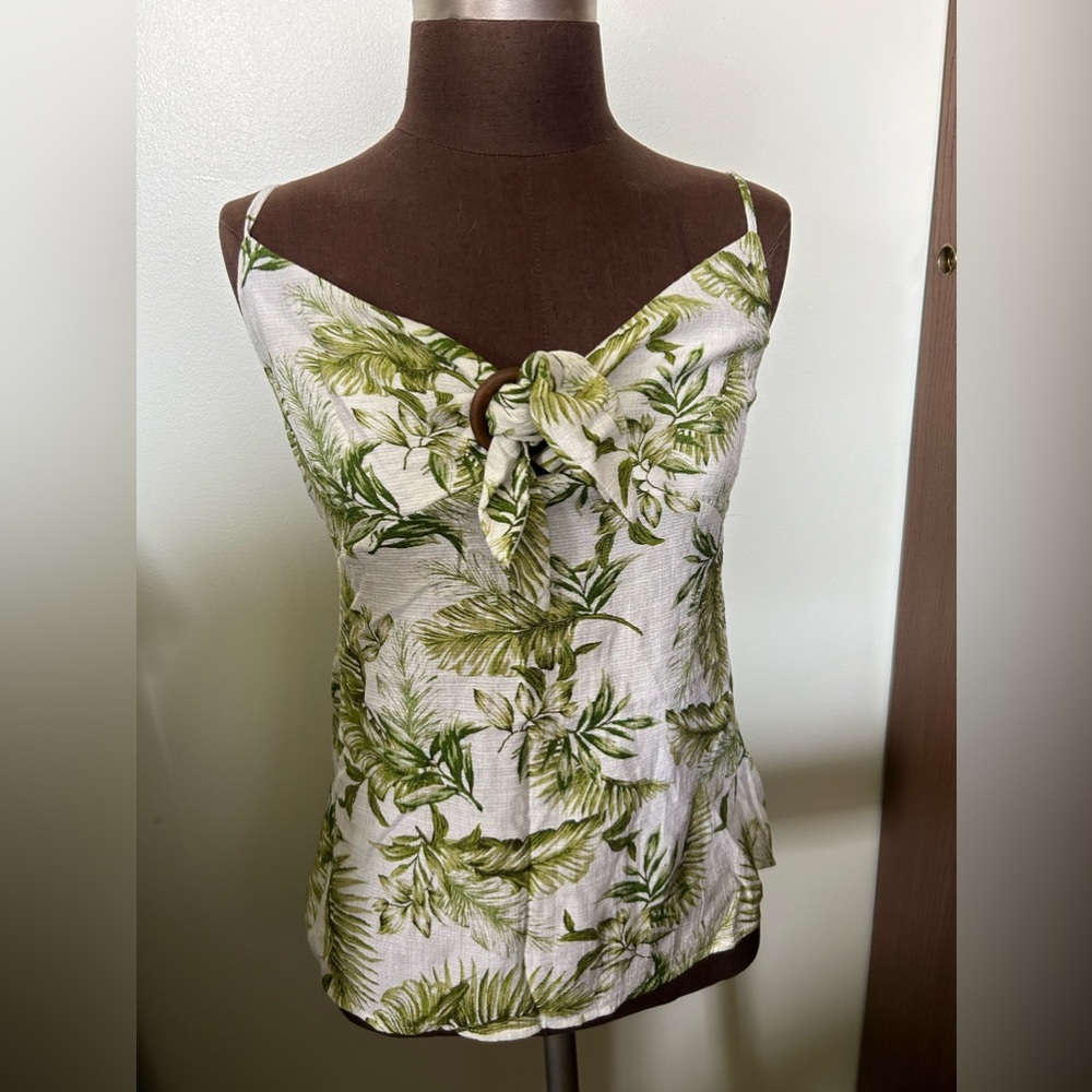 Small tropical island cruise shirt palm leaves